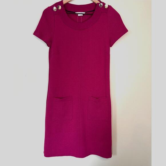 Boden Dresses & Skirts - Boden Herimone Ottoman Ribbed Dress Size 4 Short Sleeve